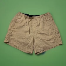 birddogs Men's Tan Shorts Lined Size Large Short L Kahki Light Stains Shown