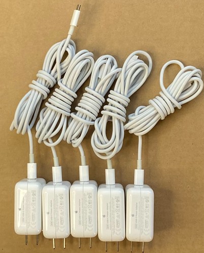 Lot of 5 A1882 Used Genuine Apple 30W USB-C AC adapter - MacBook Air - iPad