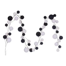 Vickerman Traditional Plastic Branched Ball Ornament Garland in Multi-Color