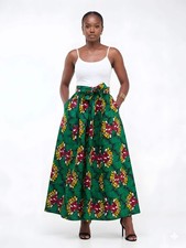 African Long Maxi Skirt  One Size