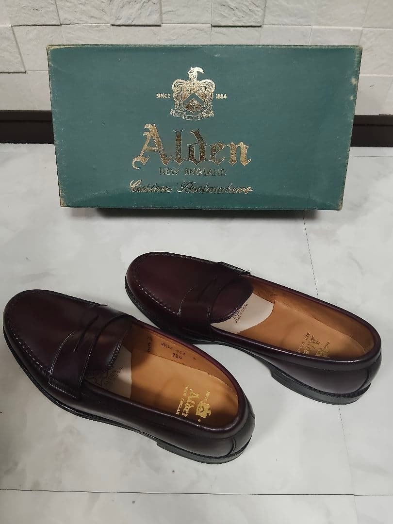 Alden Shoes 984 Tassel Loafers Dark Brown Leather Men Size US 7.5 C/E from japan image 5