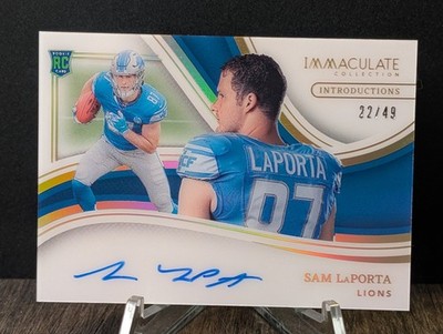 2023 Immaculate Sam LaPorta Introductions RC Auto /49 Rookie Lions SSP