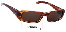 SFx Replacement Sunglass Lenses fits Von Zipper Philo - 51mm Wide