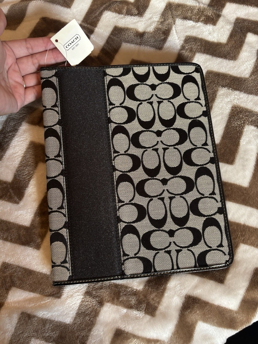 Y2K COACH signature monogram canvas iPad case (Semi-Hard  display picture 1