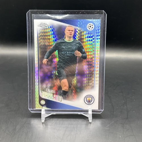2025-26 Topps Chrome UEFA Club Competitions #181 Erling Haaland PRISM REFRACTOR