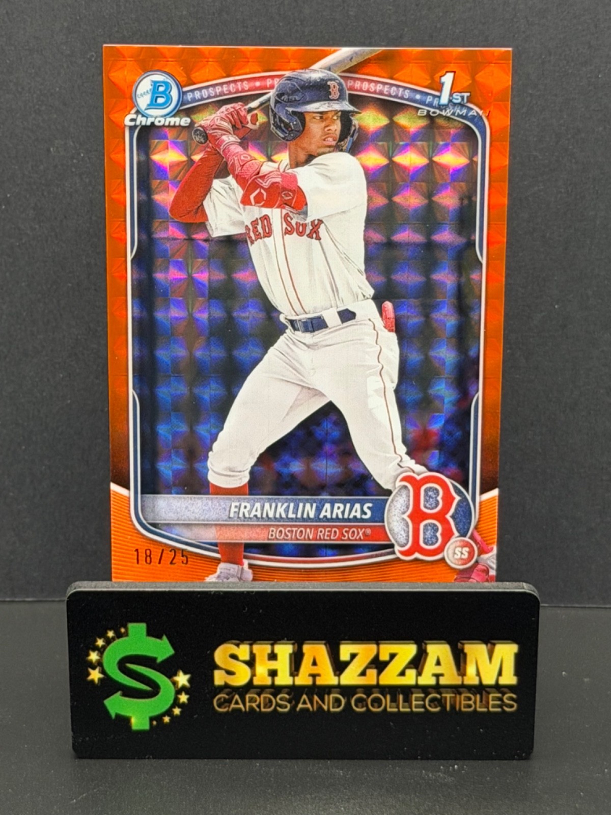 2025 Bowman Chrome 1st FRANKLIN ARIAS Orange Geometric Refractor /25 BCP-67