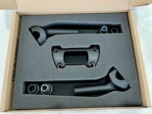 1 Set 6.5" Motorcycle Handlebar Risers Kit & Pull Back - Black W/Bushings