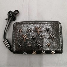 JIMMY CHOO GLD FGWLN0 Star Studded Coin Case