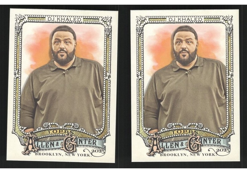 DJ Khaled Baseball Card 2 Card LOT