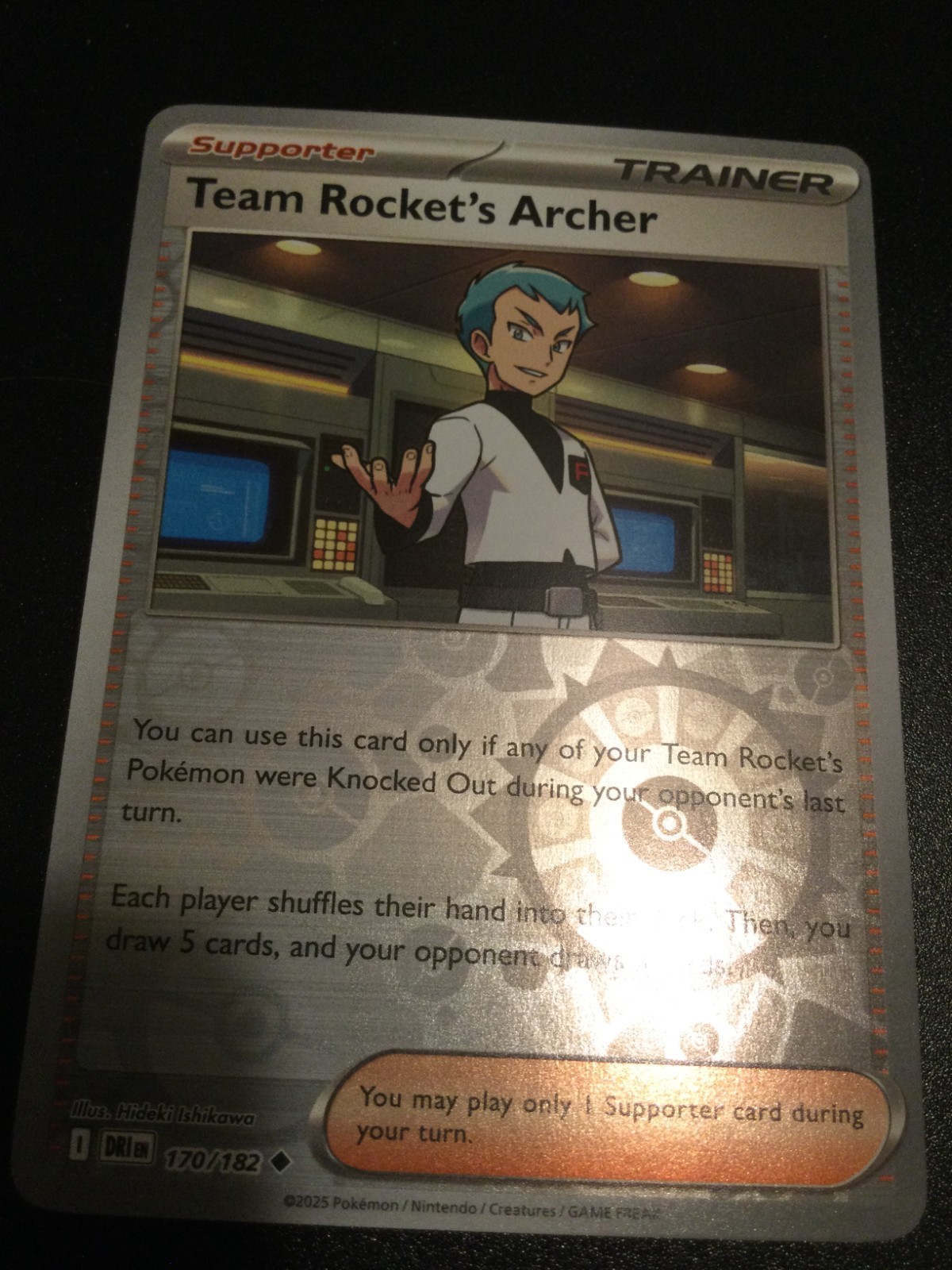 Team Rocket's Archer - 170/182 Reverse Holo Uncommon SV10: Destined Rivals NM