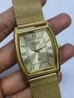 Vintage Refurbished Seiko Slim Tank Quartz Men's Wrist Watch