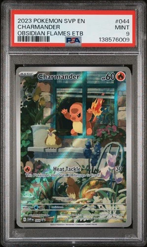 2023 POKEMON SVP EN-SV BLACK STAR PROMO #044 CHARMANDER PSA 9