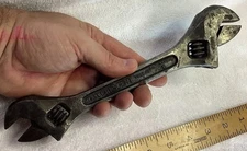 Vintage Double Sided CRESCENT Tool Co. Jamestown N.Y. Adjustable Wrench 8-10”