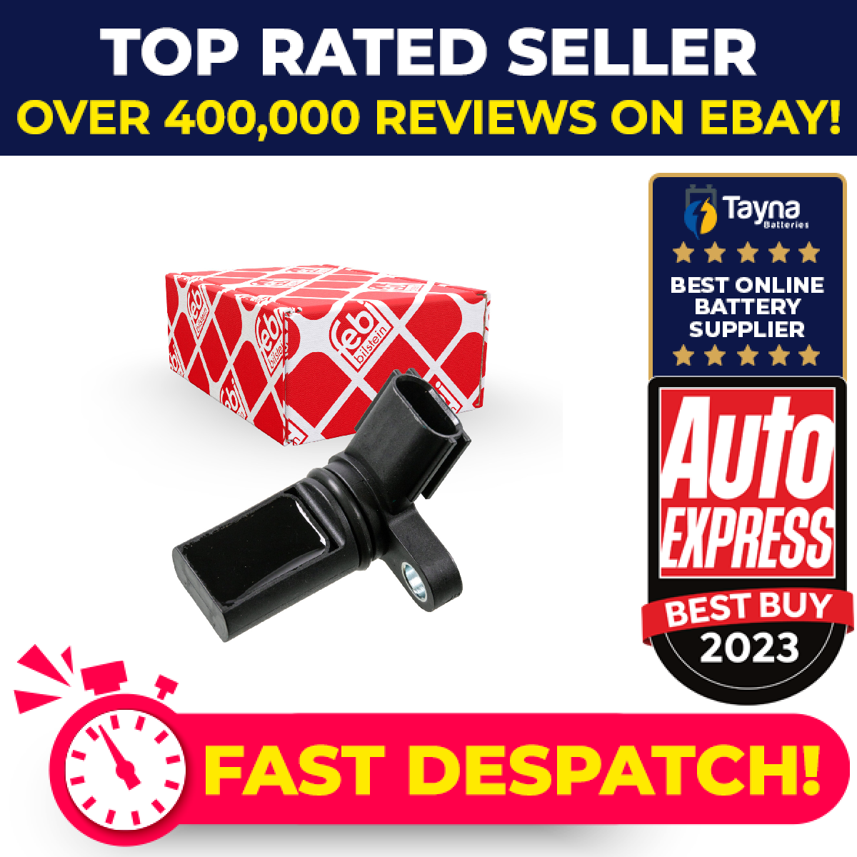 RPM / Crankshaft Sensor fits NISSAN PRIMERA P12, WP12 1.6 02 to 08 QG16DE Febi