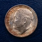 1947-S Roosevelt Silver Dime, Uncirculated, Strong Luster, Nice Toning E39
