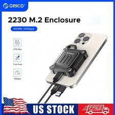 ORICO M.2 NVMe 2230 SSD Enclosure USB C Type-C 10Gbps Phone 15 Pro/Pro Max US