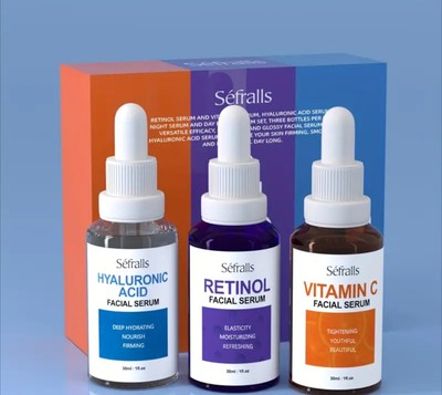 Collagen Powder | Retinol & Vitamin C &Hyaluronic Acid Serum | Acne Face Cleanse