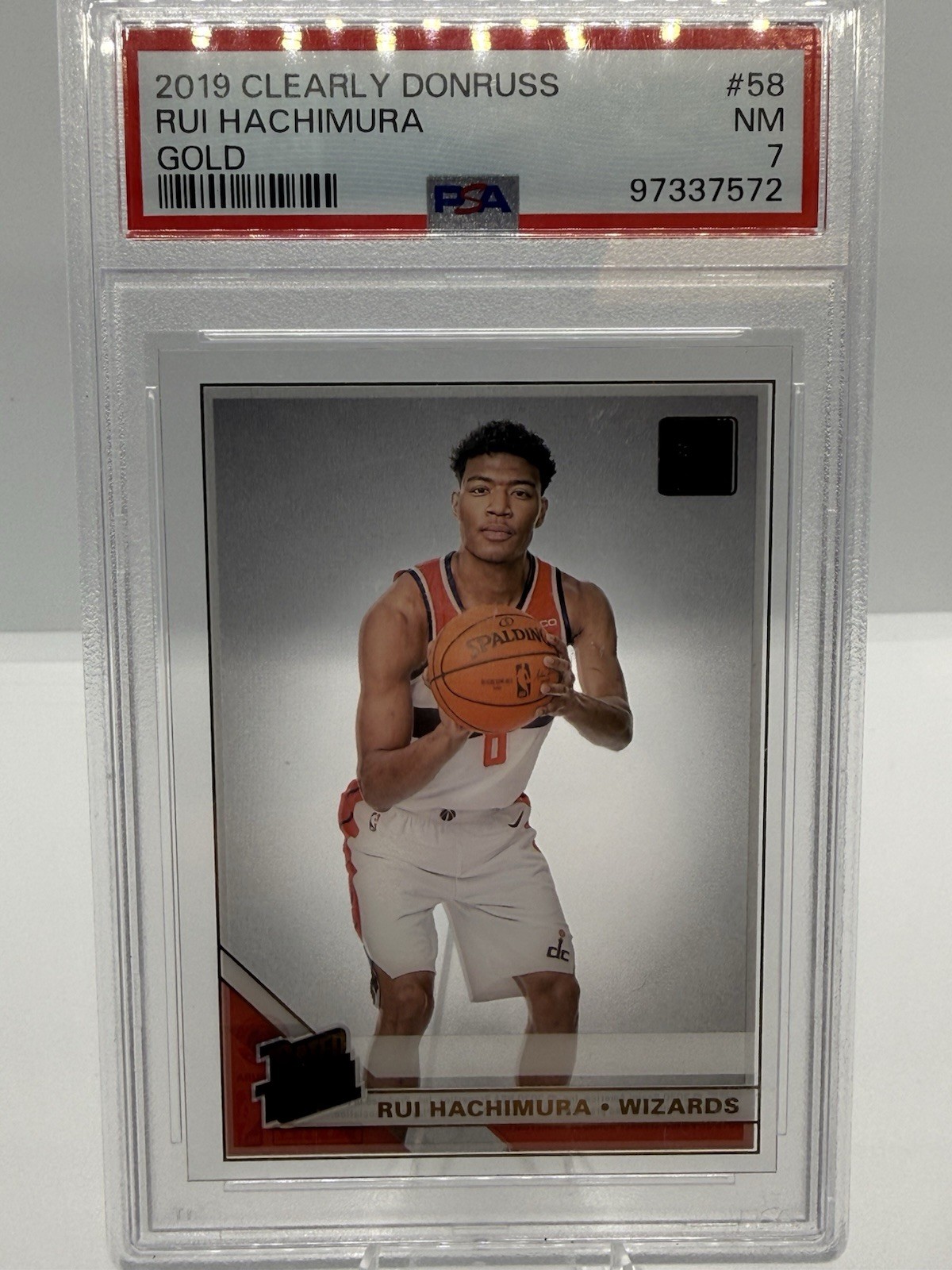 2019-20 Panini Clearly Donruss - Rated Rookie Rui Hachimura #58 (RC)