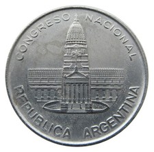 Nr 4700 z17 Argentina Federal Republic 1 Peso 1984, KM# 91 geraltttt83