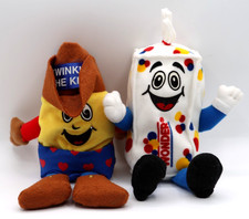 Gorros de peluche Hostess Wonder Bread Twinkie The Kid & Freddy The Fresh Guy 1998