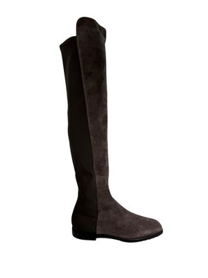 STUART WEITZMAN City Stitch Over the Knee Boot SUEDE GREY FITS 6US Narrow