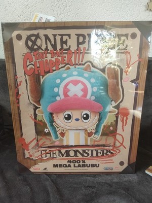 Popmart Mega Labubu 400%  Tony Tony Chopper Figur One Piece Anime Manga Neu