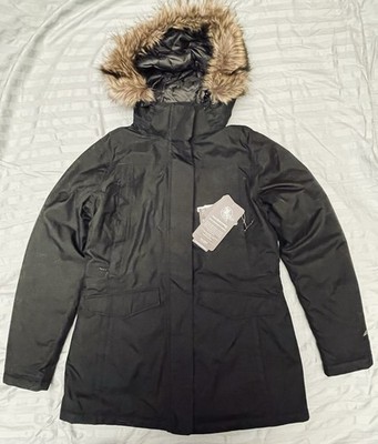 NEW Women s Black Eddie Bauer Parka Coat Jacket Silver Lining DOWN Protected NWT