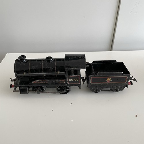 Hornby Spur O Eisenbahn No50 Uhrwerk schwarze Lok 60199 und Tender | Zustand: Used
