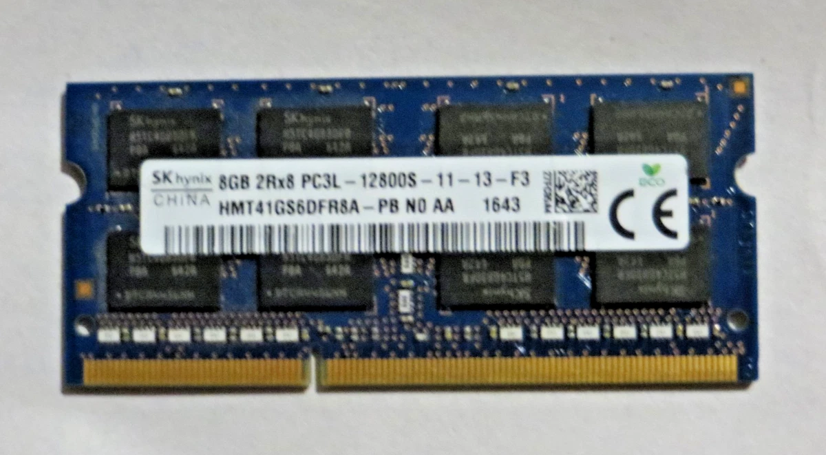 SO-DIMM 8 GB DDR3L Computer Memory (RAM) for sale | eBay