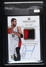 2012-13 Panini Immaculate 97/100 Jonas Valanciunas #AP-JV Patch Auto 3c7