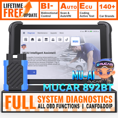 MUCAR 892BT Bidirectional OBD Scanner AI-Assist Diagnostic Tool Key Coding CANFD