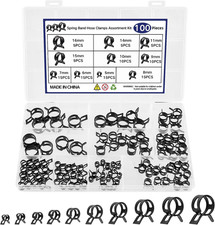 Spring Hose Clamps Assortment Kit 10 Sizes Fuel Line Vacuum Air Silicone Spring Hose Clamps Assortment Kit 10 Sizes Fuel Line Vacuum Air Silicone