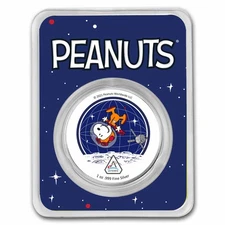 Peanuts® Snoopy in Space - Artemis Missions 1 oz Colorized Silver
