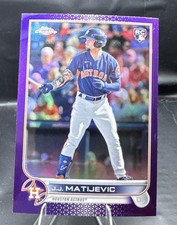 2022 Topps Update Chrome #USC190 J.J. Matijevic Rookie Purple Refractor