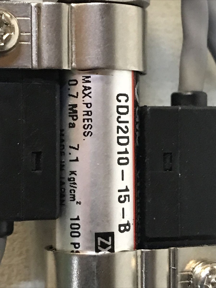 SMC CDJ2D10-15-B Rail Lock Air Cylinder W/ 2 D-C73 Sensors | eBay