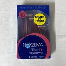 NOXEMA Bikini Shaver 5 Pink Razors NEW Easy Precision Shaver