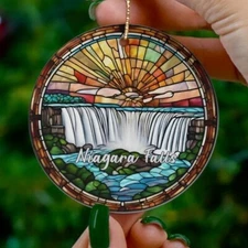 Niagara Falls Ornament New York State Vacation Holiday Trip Souvenir Keepsake