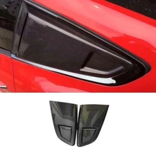Rear Side Window Dry Carbon Fiber For Ford Mustang 2015-22 Quarter Louver