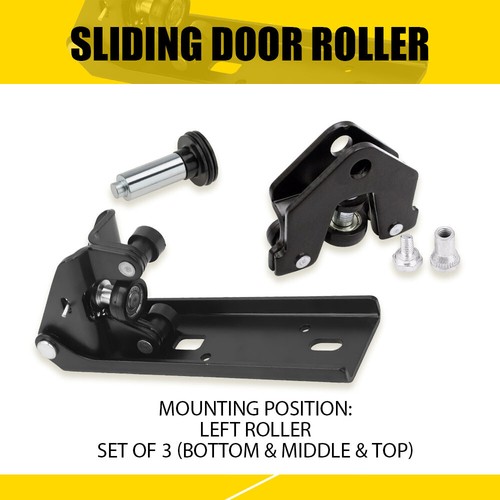 3PCS For Vauxhall Vivaro Door Roller Set Left Side 93451715 Mk2 X82 2014 - 2019 - Picture 11 of 20