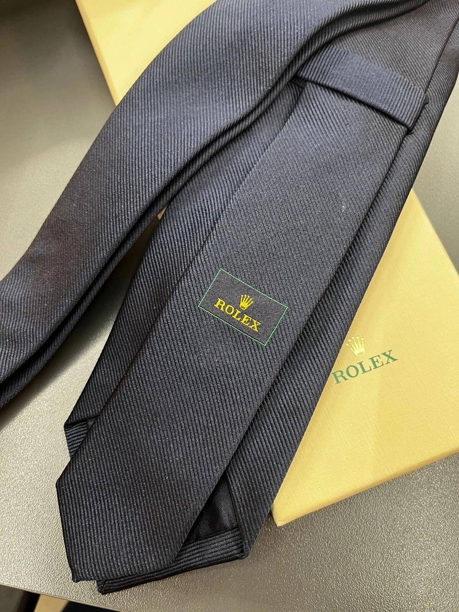 Cravatta Rolex Originale Colore Blu Original Rolex Tie Color Blu