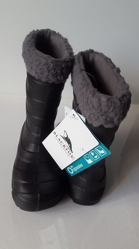 BLACKFOX BOTTES FOURRÉES EN EVA POUR GARÇON OU FILLE POINTURE EU23/24 NOIR/GRIS - Picture 6 of 8