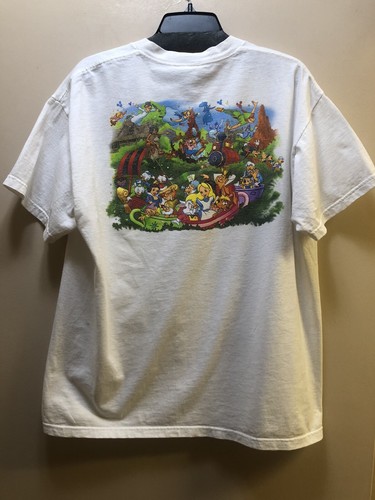 CAMISETA WALT DISNEY WORLD MAGIC KINGDOM DOBLE CARA TALLA LG BLANCA - Imagen 2 de 5