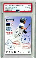 2015 Panini Contenders Ozhanio Albies Passports PSA 10