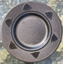 Pfaltzgraff Dessert Saucer Plate, Midnight Sun Pattern, 4 Set, Black, 6" Round