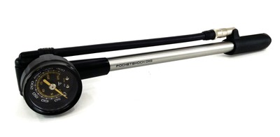 Pompe Mini Topeak Pocket Shock DXG - Pour Suspension VTT - Tête Rotative Valve Shock - Cadran Analogique