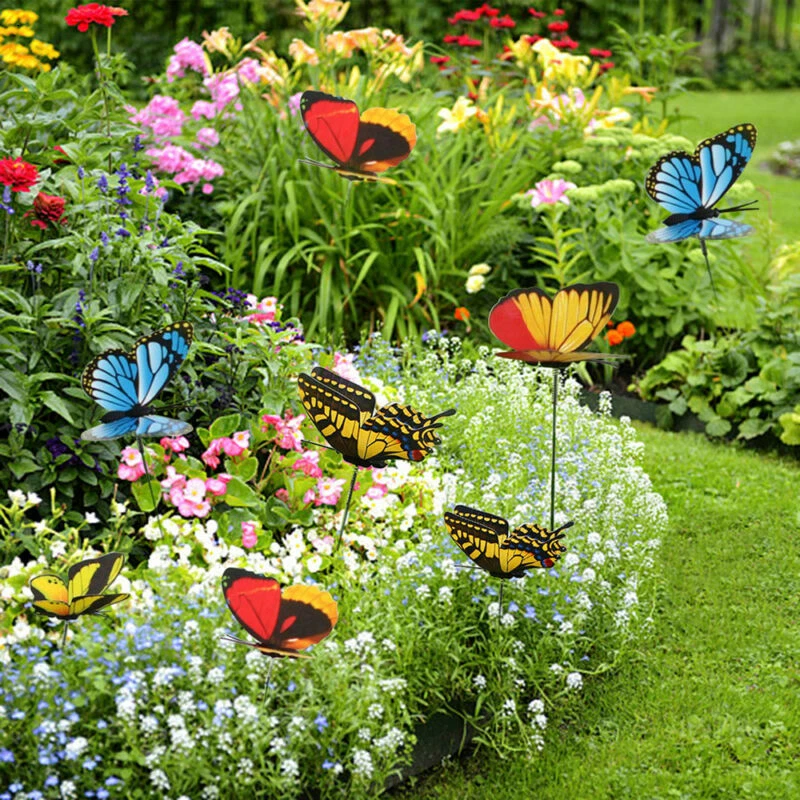 20-50X Lawn Ornaments Fairy Garden Decoration Pot Butterfly Decor Outdoor Yard - image 4 of 4