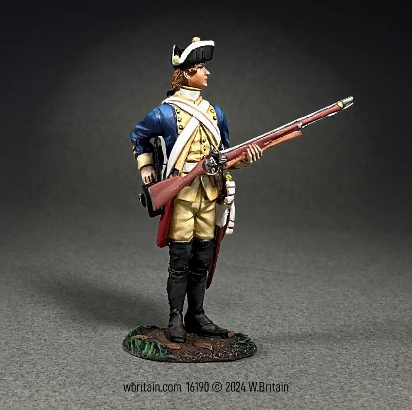 William Britain 16190 Hessian Regiment von Donop Reaching for Cartridge, Clash
