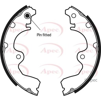 Apec Rear Brake Shoes SHU518 - OE High Quality Precision Engineered Part