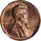 1945-S Lincoln Wheat Cent 1c NGC MS66 RD - Bright & Nice Luster