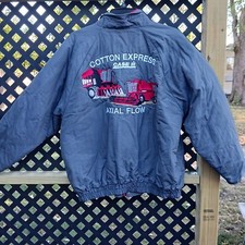 Vintage 90s Embroidered International Harvester Tractor Jacket Bomber Size XL
